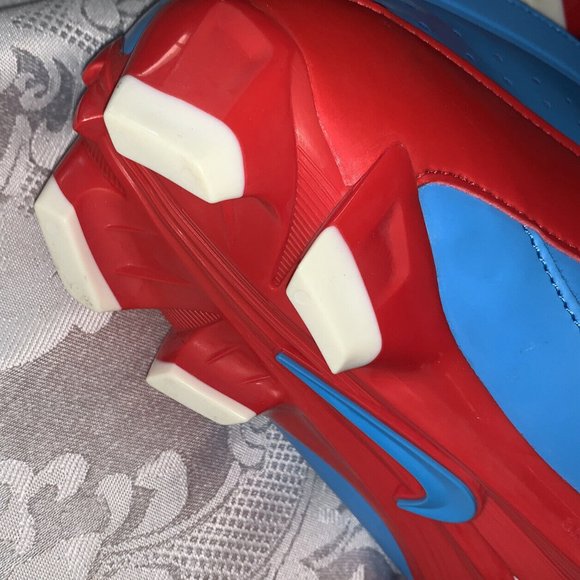 Nike Huarache 3 Lacrosse Cleats Blue Red Men\'s Sz 10.5 469730-416 Athletic Shoes main image 4